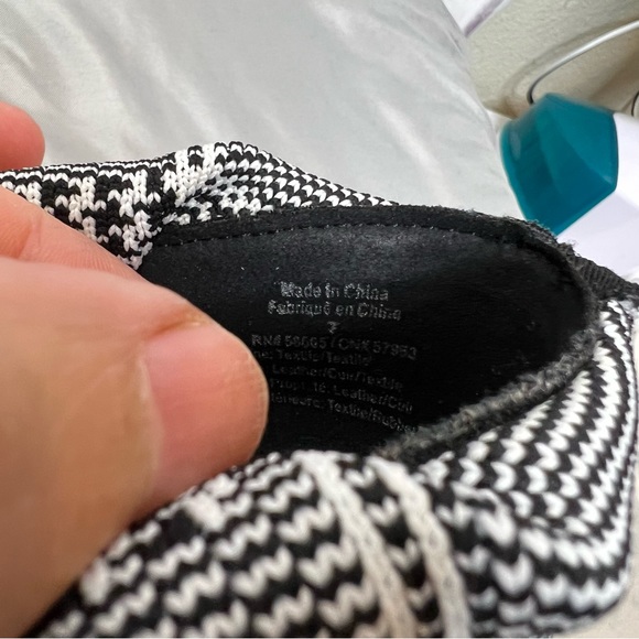 Something Navy Plaid sock boots 7 - Picture 6 of 9